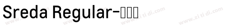 Sreda Regular字体转换
